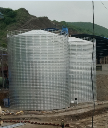 兴宾粮食钢板仓的安装全过程不用热焊接